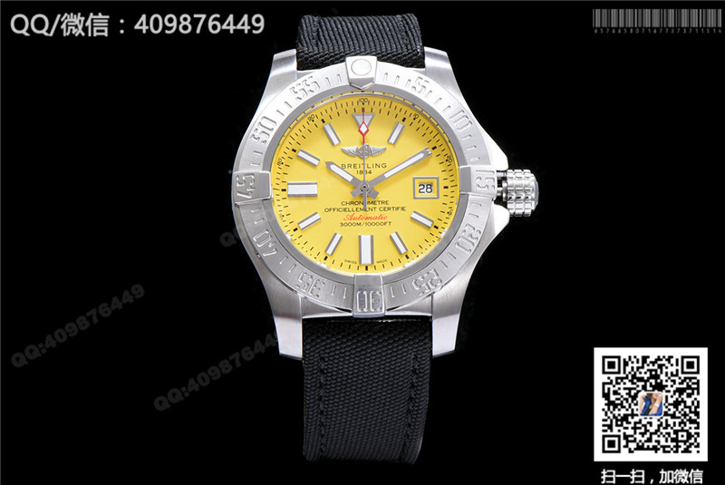 百年靈BREITLING AVENGER復仇者系列機械腕表A077I19PRS 條訂刻度